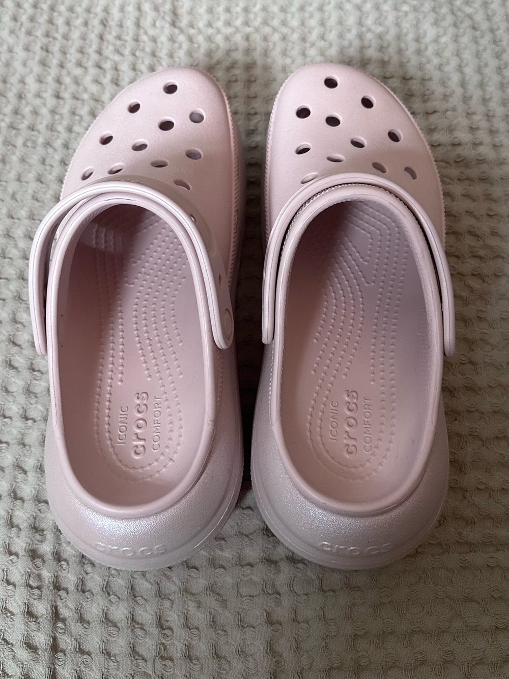 CROCS Crush Clog w/ Platform - Pale Pink - Picture 5 of 8